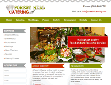 Tablet Screenshot of foresthillcatering.com